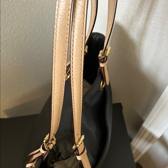 Michael Kors Black and Tan Leather Tote - Picture 8 of 14